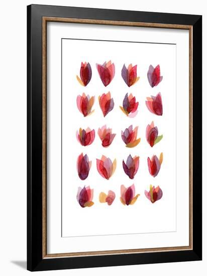 Red Petals-Louise van Terheijden-Framed Giclee Print