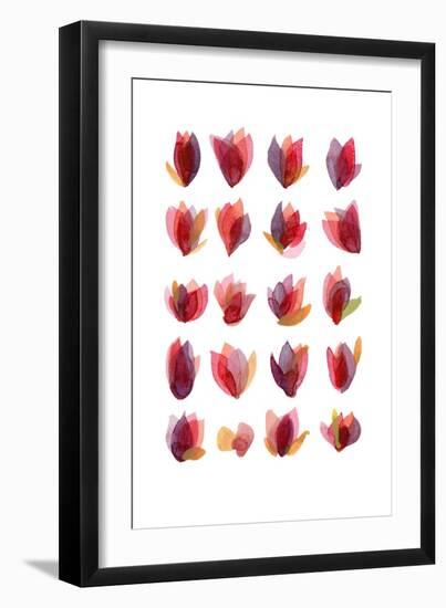 Red Petals-Louise van Terheijden-Framed Giclee Print