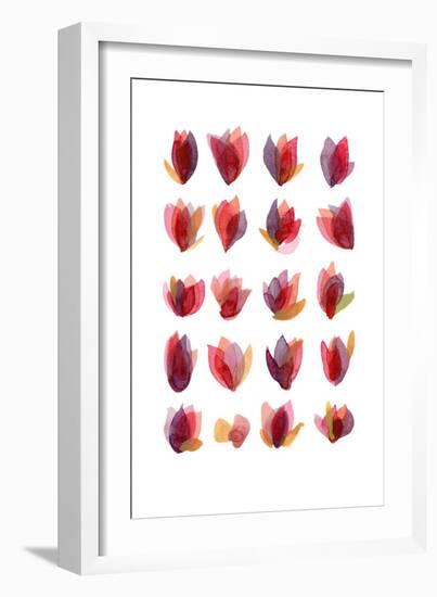 Red Petals-Louise van Terheijden-Framed Giclee Print