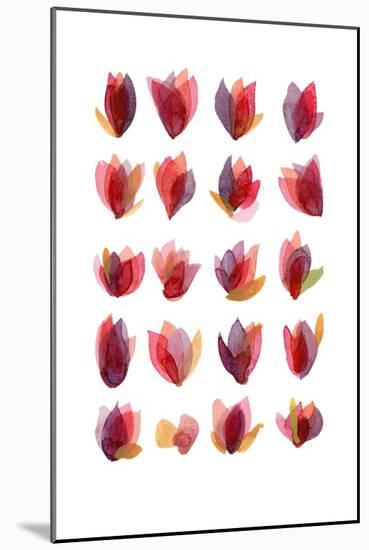 Red Petals-Louise van Terheijden-Mounted Giclee Print