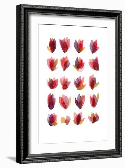 Red Petals-Louise van Terheijden-Framed Giclee Print