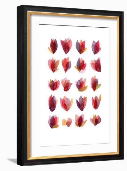 Red Petals-Louise van Terheijden-Framed Giclee Print