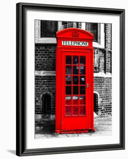 Red Phone Booth in London - City of London - UK - England - United Kingdom - Europe-Philippe Hugonnard-Framed Photographic Print