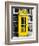 Red Phone Booth in London painted Yellow - City of London - UK - England - United Kingdom - Europe-Philippe Hugonnard-Framed Art Print