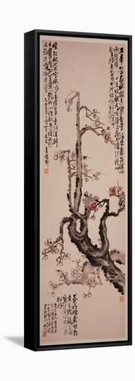 Red Plum Blossoms, 1905-Wu Changshuo-Framed Premier Image Canvas