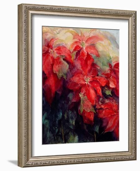 Red Poinsettias-Karen Armitage-Framed Giclee Print