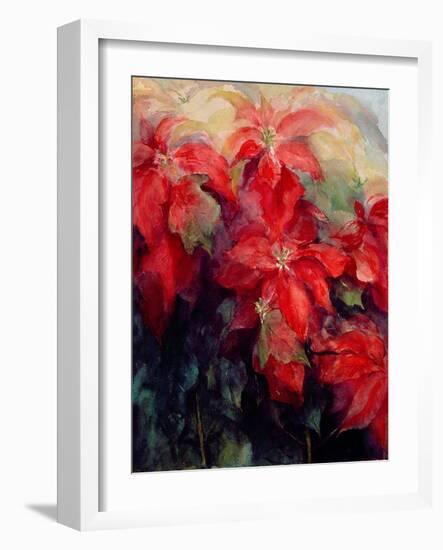 Red Poinsettias-Karen Armitage-Framed Giclee Print