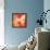 Red Pop Butterfly-Walter Robertson-Framed Stretched Canvas displayed on a wall