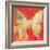 Red Pop Butterfly-Walter Robertson-Framed Art Print