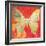 Red Pop Butterfly-Walter Robertson-Framed Art Print