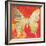 Red Pop Butterfly-Walter Robertson-Framed Art Print