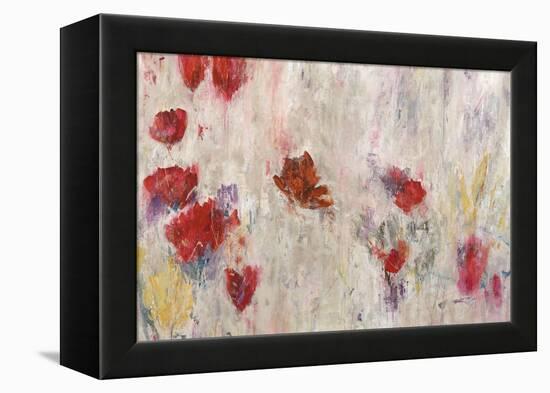 Red Pop Floral-Jodi Maas-Framed Premier Image Canvas