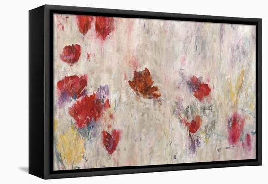 Red Pop Floral-Jodi Maas-Framed Premier Image Canvas