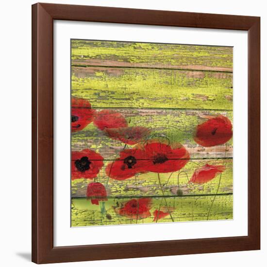 Red Poppies 1-Irena Orlov-Framed Giclee Print