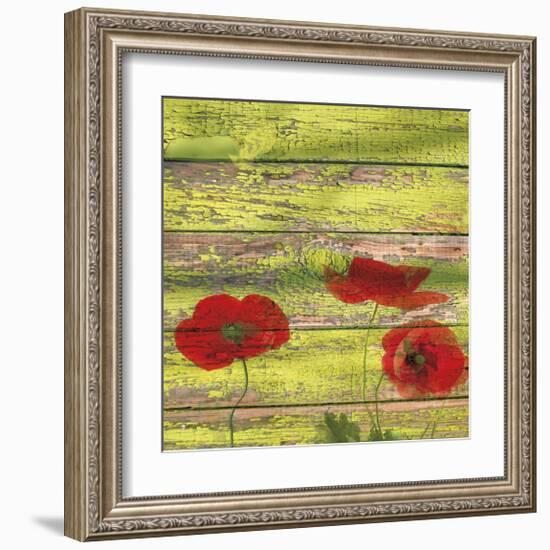 Red Poppies 2-Irena Orlov-Framed Giclee Print