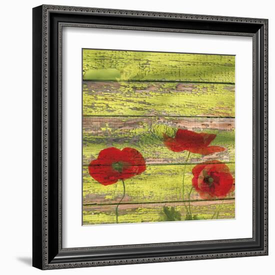Red Poppies 2-Irena Orlov-Framed Giclee Print