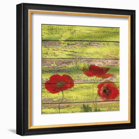 Red Poppies 2-Irena Orlov-Framed Giclee Print