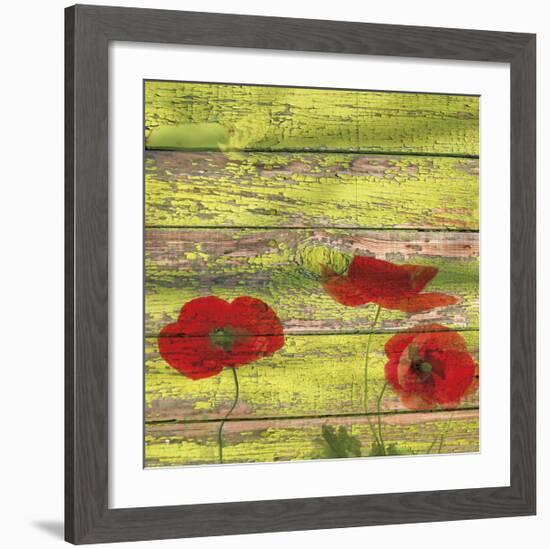 Red Poppies 2-Irena Orlov-Framed Giclee Print