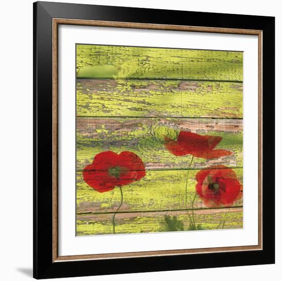 Red Poppies 2-Irena Orlov-Framed Giclee Print