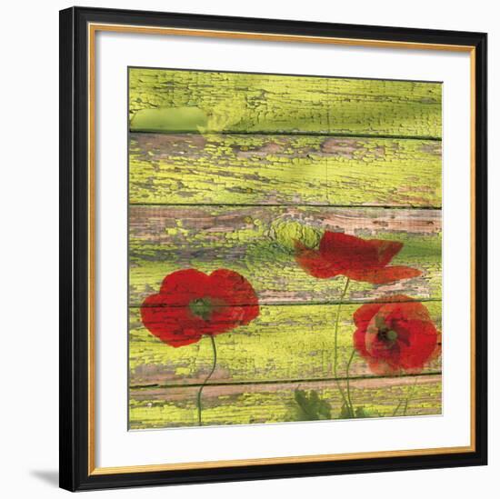 Red Poppies 2-Irena Orlov-Framed Giclee Print