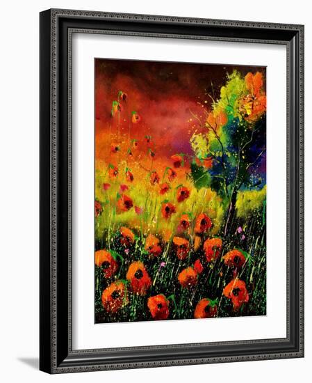 Red Poppies 451130-Pol Ledent-Framed Art Print