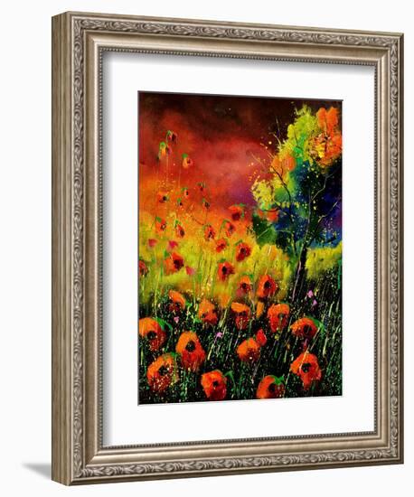 Red Poppies 451130-Pol Ledent-Framed Art Print