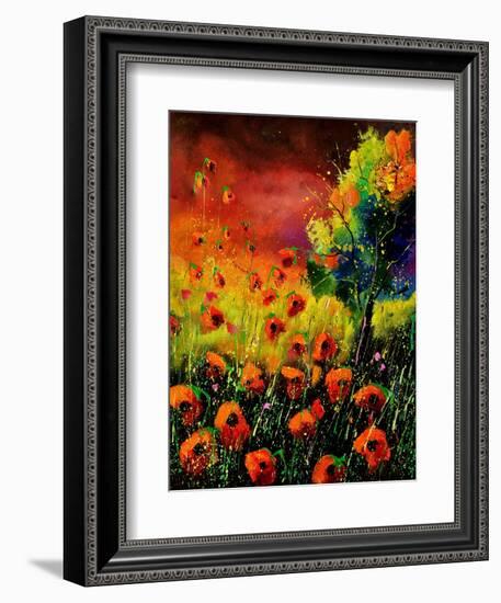 Red Poppies 451130-Pol Ledent-Framed Art Print