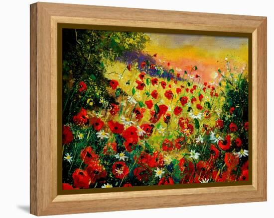 Red Poppies 5607-Pol Ledent-Framed Stretched Canvas