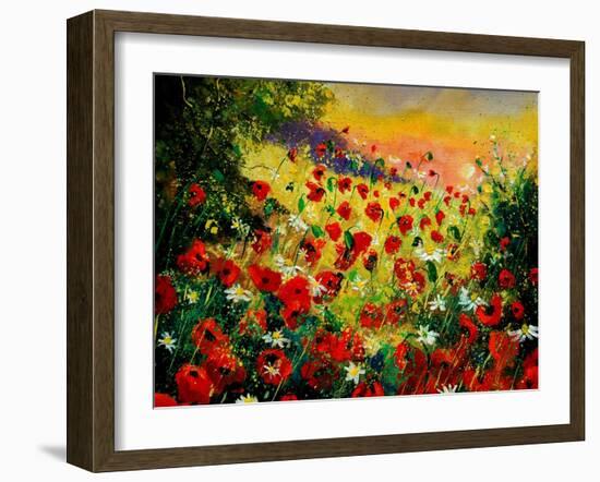 Red Poppies 5607-Pol Ledent-Framed Art Print