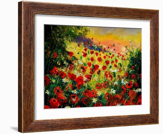 Red Poppies 5607-Pol Ledent-Framed Art Print