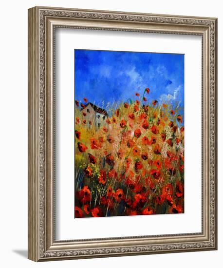 Red Poppies 562111-Pol Ledent-Framed Art Print