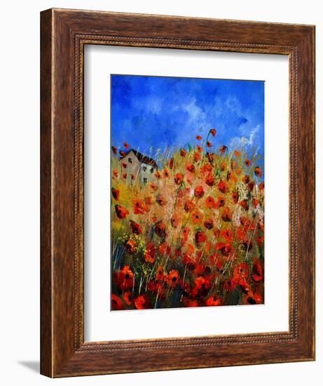 Red Poppies 562111-Pol Ledent-Framed Art Print