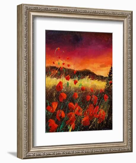 red poppies 56-Pol Ledent-Framed Art Print