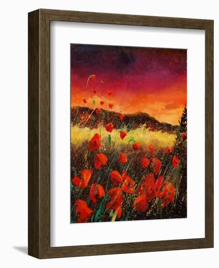 red poppies 56-Pol Ledent-Framed Art Print