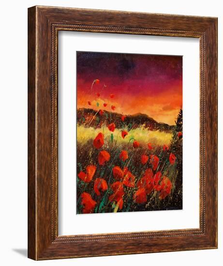 red poppies 56-Pol Ledent-Framed Art Print