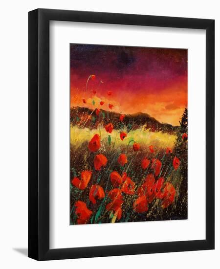 red poppies 56-Pol Ledent-Framed Art Print