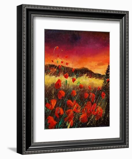 red poppies 56-Pol Ledent-Framed Art Print