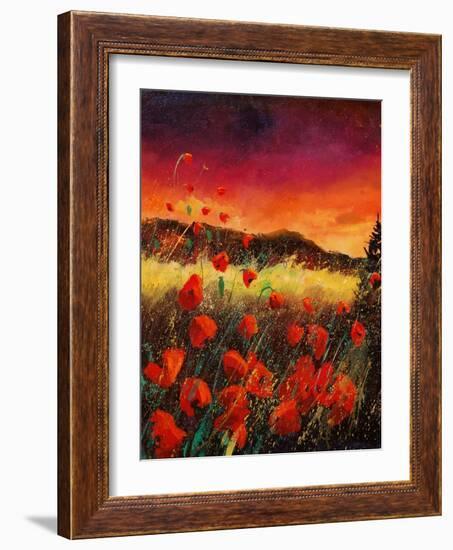 red poppies 56-Pol Ledent-Framed Art Print