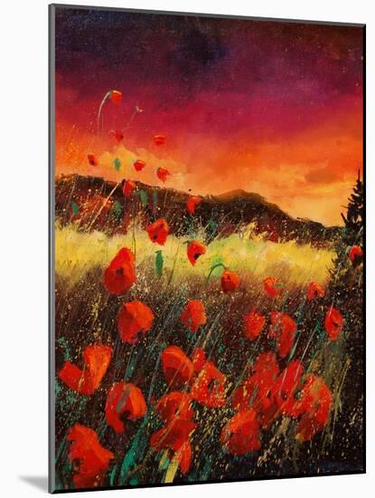 red poppies 56-Pol Ledent-Mounted Art Print