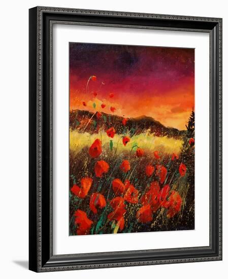 red poppies 56-Pol Ledent-Framed Art Print