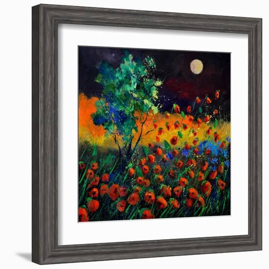 Red Poppies 774111-Pol Ledent-Framed Art Print