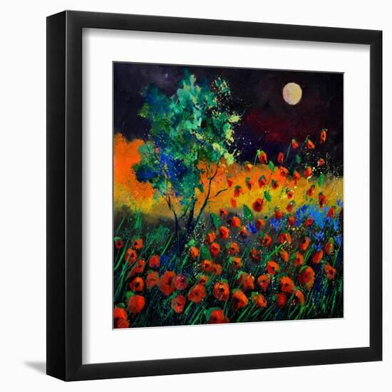 Red Poppies 774111-Pol Ledent-Framed Art Print