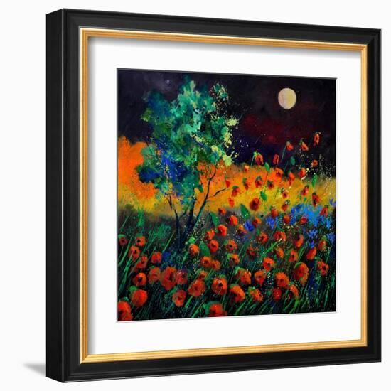 Red Poppies 774111-Pol Ledent-Framed Art Print