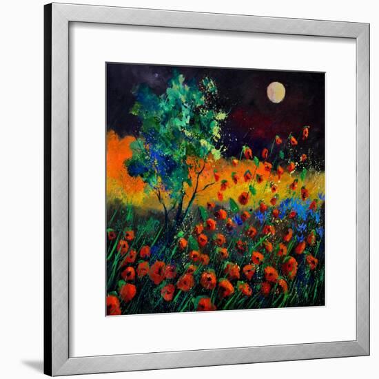 Red Poppies 774111-Pol Ledent-Framed Art Print