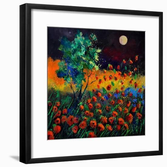 Red Poppies 774111-Pol Ledent-Framed Art Print