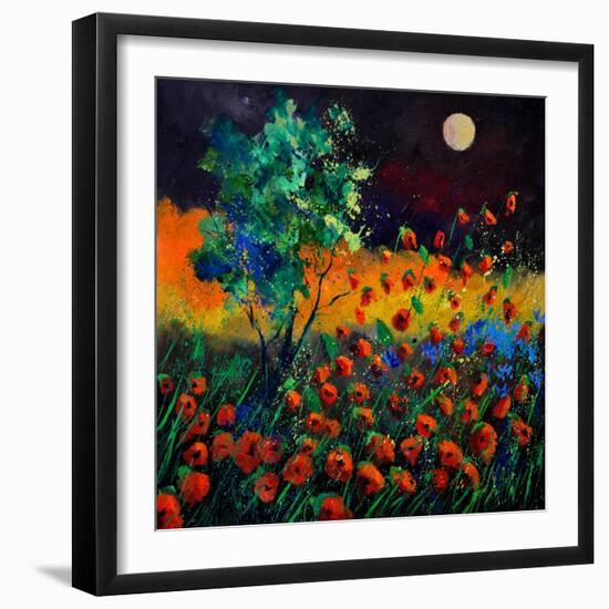 Red Poppies 774111-Pol Ledent-Framed Art Print