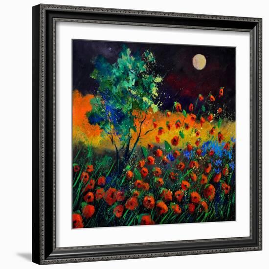 Red Poppies 774111-Pol Ledent-Framed Art Print