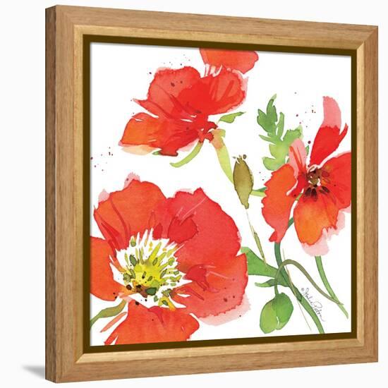 Red Poppies I-Julie Paton-Framed Stretched Canvas