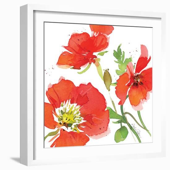 Red Poppies I-Julie Paton-Framed Art Print