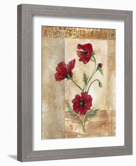 Red Poppies III-Marianne D. Cuozzo-Framed Art Print